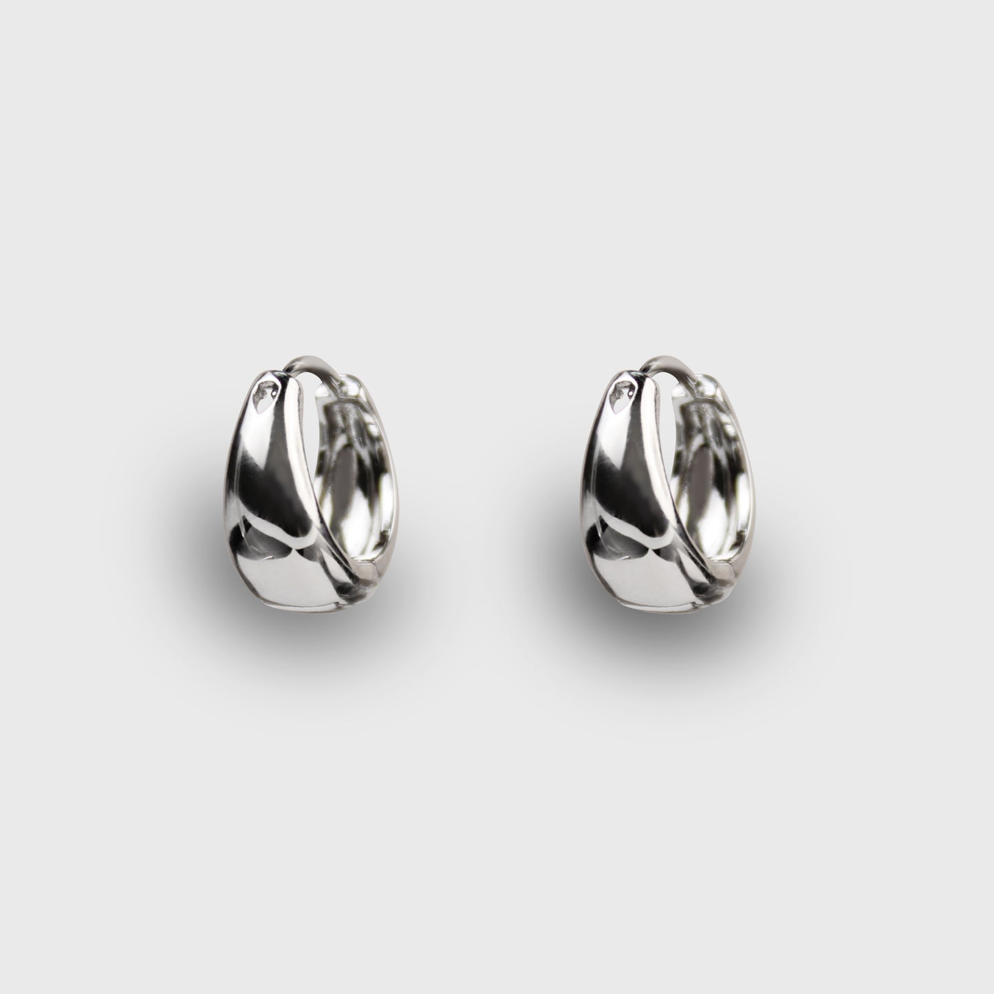 French Style Ear Clips in Stainless Steel with 925 Silver Posts – Elegant Earrings for Young Women, Ideal for Parties, Balls, Birthdays and Gift Giving in Gift Box