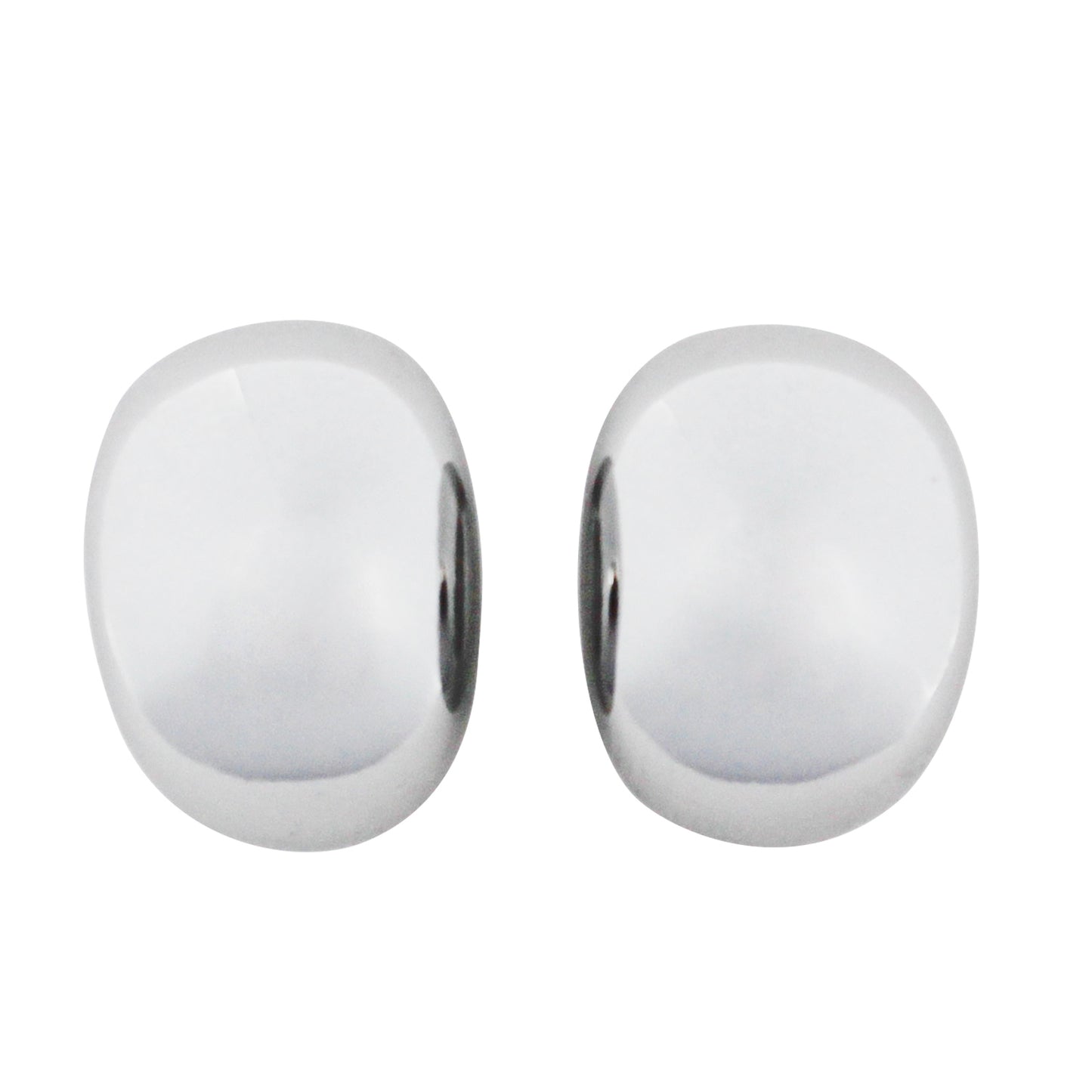 French Half-Hoop Silver Earrings – Polished Minimalist Design with 925 Sterling Silver Posts, Elegant Everyday & Business Style for Women
