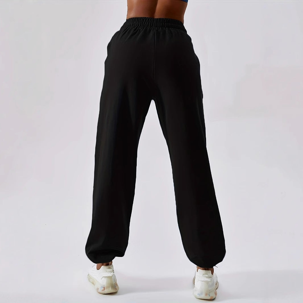 NZ-CO03017006 2025 Spring Thin High Waist Drop Sweatpants Loose Straight Casual Pants Versatile Sweatpants