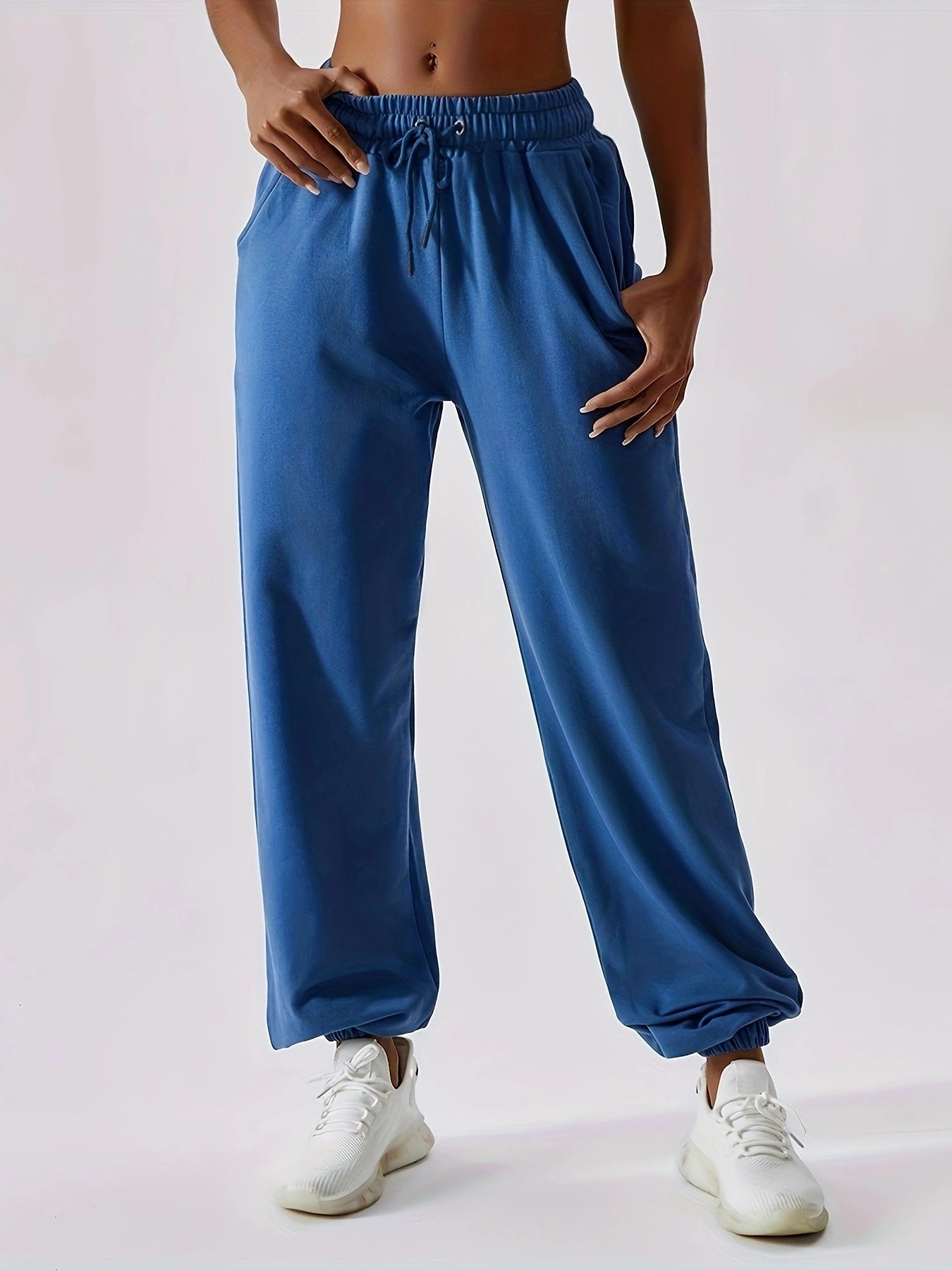 NZ-CO03017006 2025 Spring Thin High Waist Drop Sweatpants Loose Straight Casual Pants Versatile Sweatpants