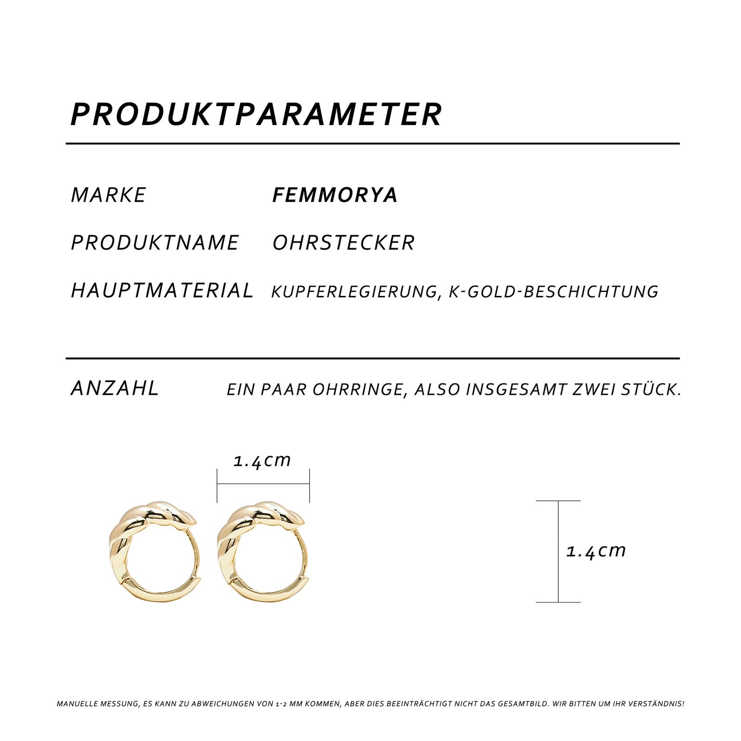 Golden Croissant-Shape Hoop Earrings, Small 1.4 cm, 925 Silver Stems, Minimalist & Elegant, Perfect for Business & Everyday