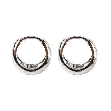 French Style Ear Clips in Stainless Steel with 925 Silver Posts – Elegant Earrings for Young Women, Ideal for Parties, Balls, Birthdays and Gift Giving in Gift Box