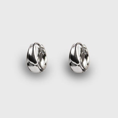 French Style Ear Clips in Stainless Steel with 925 Silver Posts – Elegant Earrings for Young Women, Ideal for Parties, Balls, Birthdays and Gift Giving in Gift Box