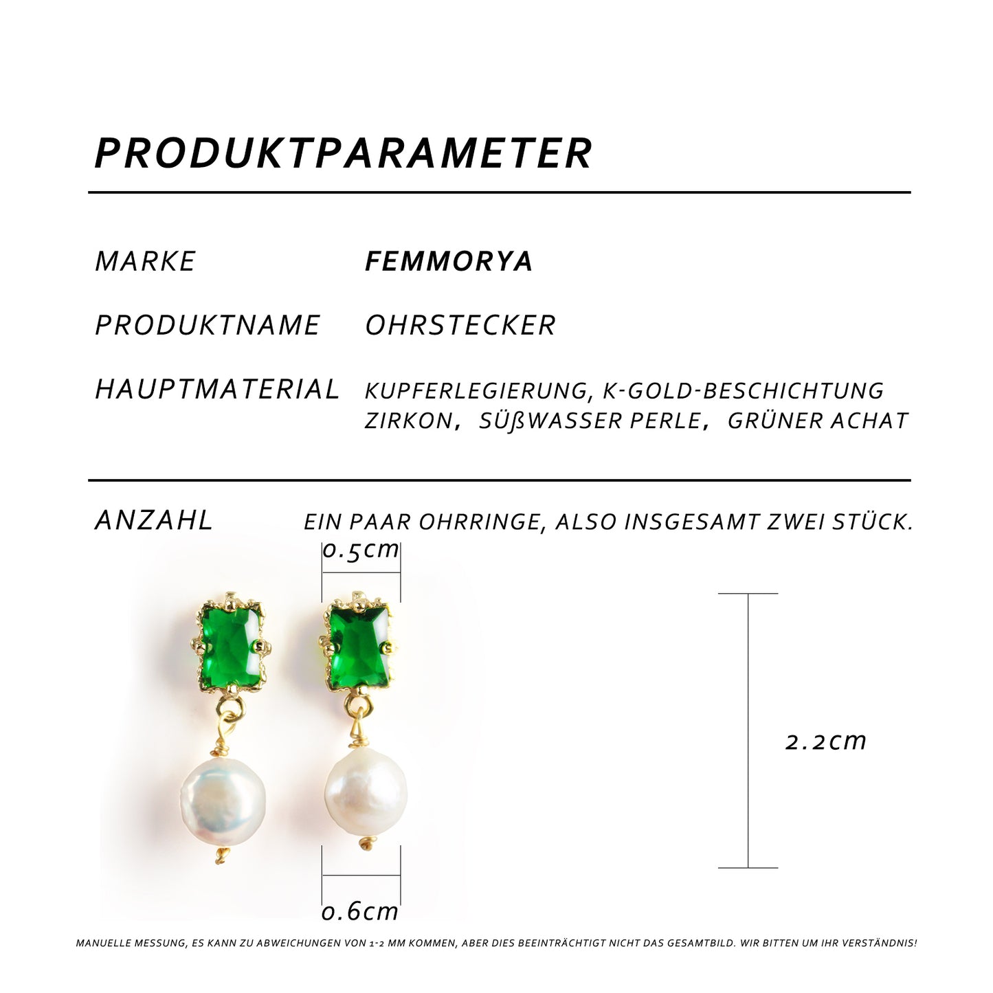 14K Gold-Plated Green Agate and Freshwater Pearl Earrings with 925 Silver Posts – Elegant Gift Jewelry for Young Women