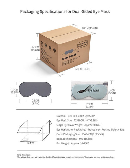 Double-Sided Cooling and Warming Sleep Mask for Deep Sleep