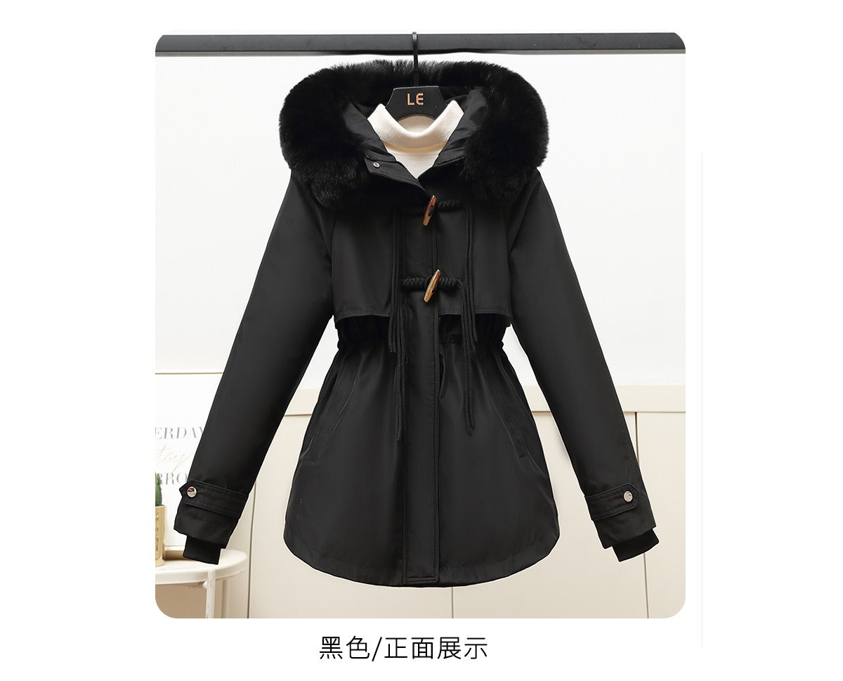 2024 Winter New Korean Slim-Fit Removable Liner Puffer Jacket