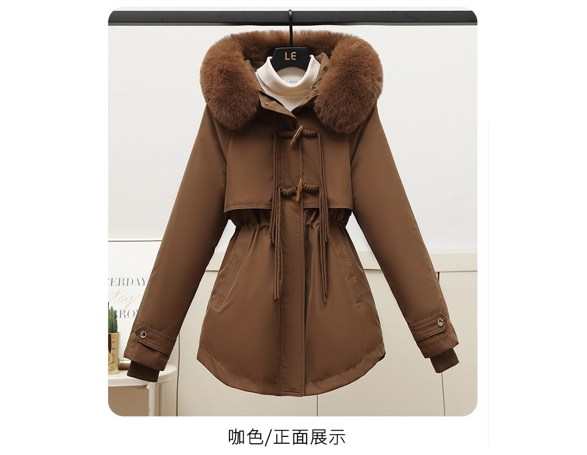 2024 Winter New Korean Slim-Fit Removable Liner Puffer Jacket