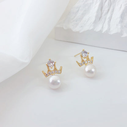 Klassische Perlen-Ohrkette – Minimalistische Eleganz mit leichter Bewegung