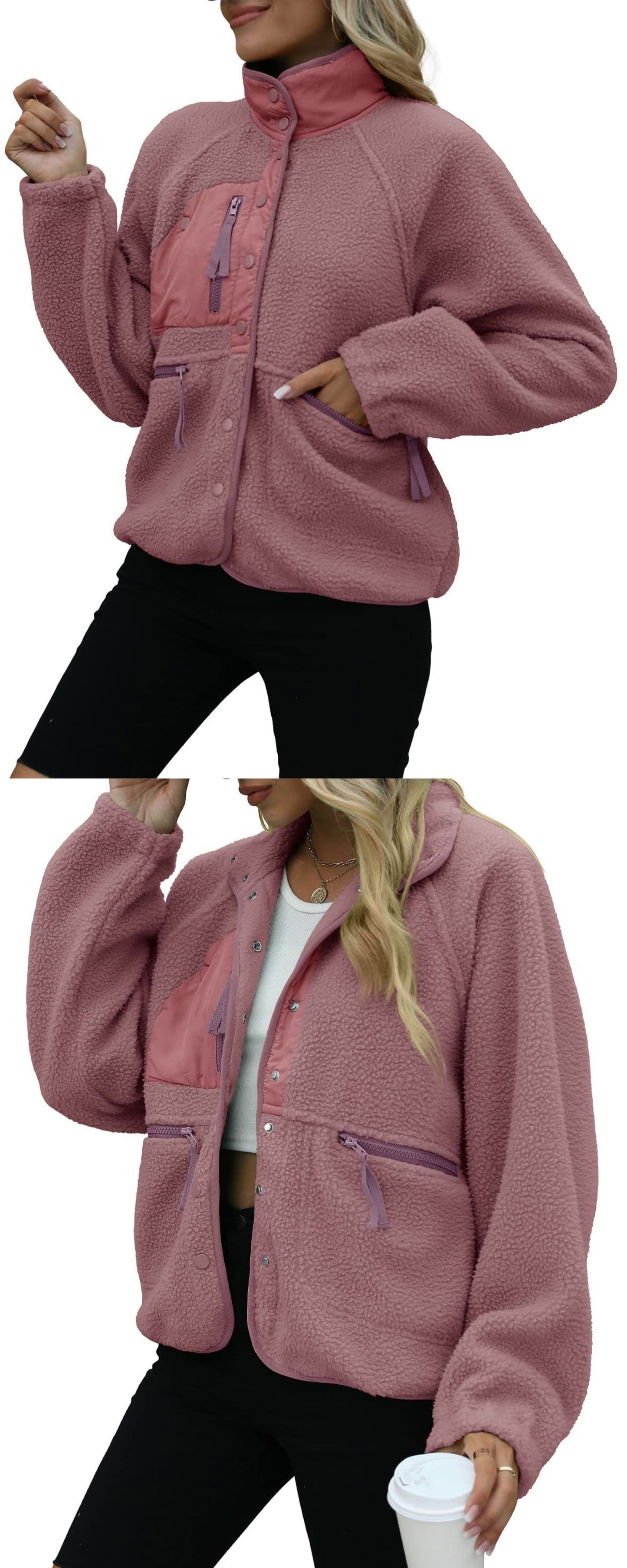 Autumn/Winter Women's Fleece Jacket – Casual Sport Sweatshirt Jacket