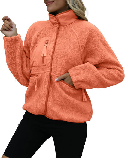 Autumn/Winter Women's Fleece Jacket – Casual Sport Sweatshirt Jacket