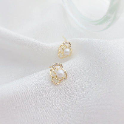Blumen Perlen Ohrringe – Zartes Design für junge Frauen 🌼✨