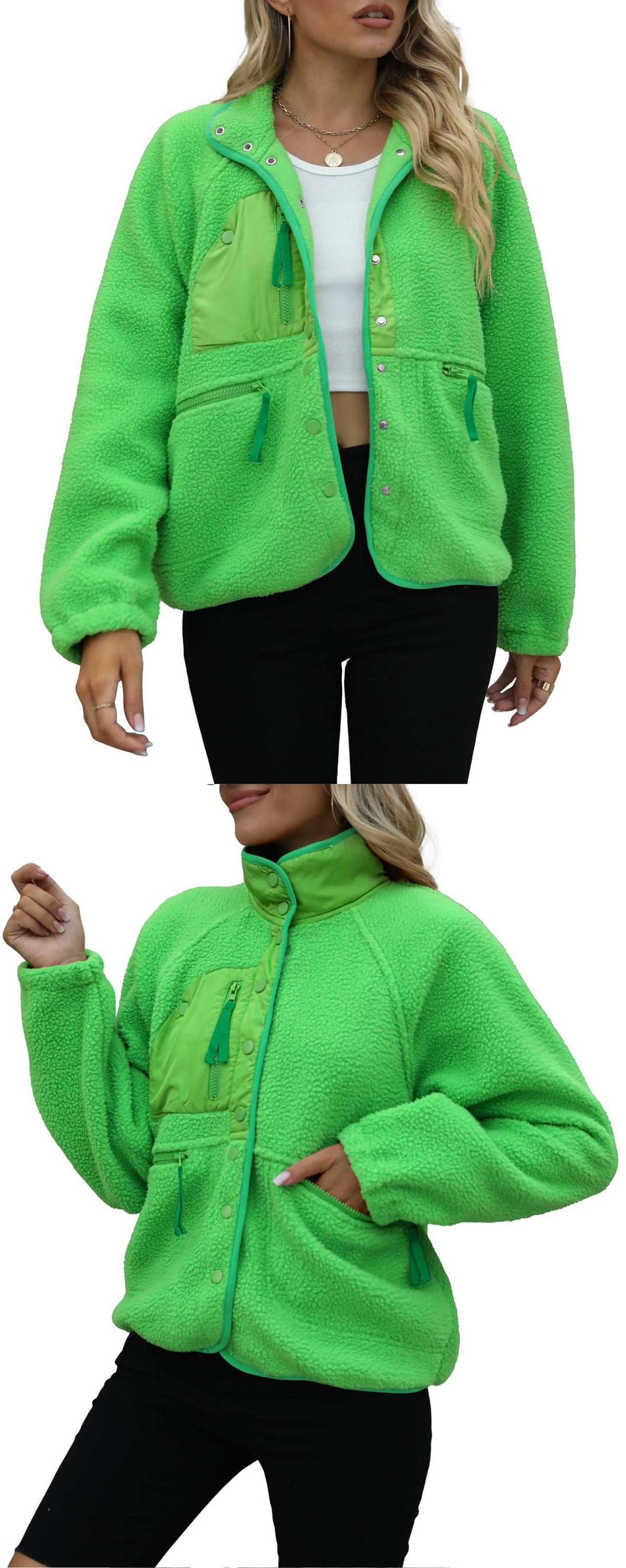 Autumn/Winter Women's Fleece Jacket – Casual Sport Sweatshirt Jacket