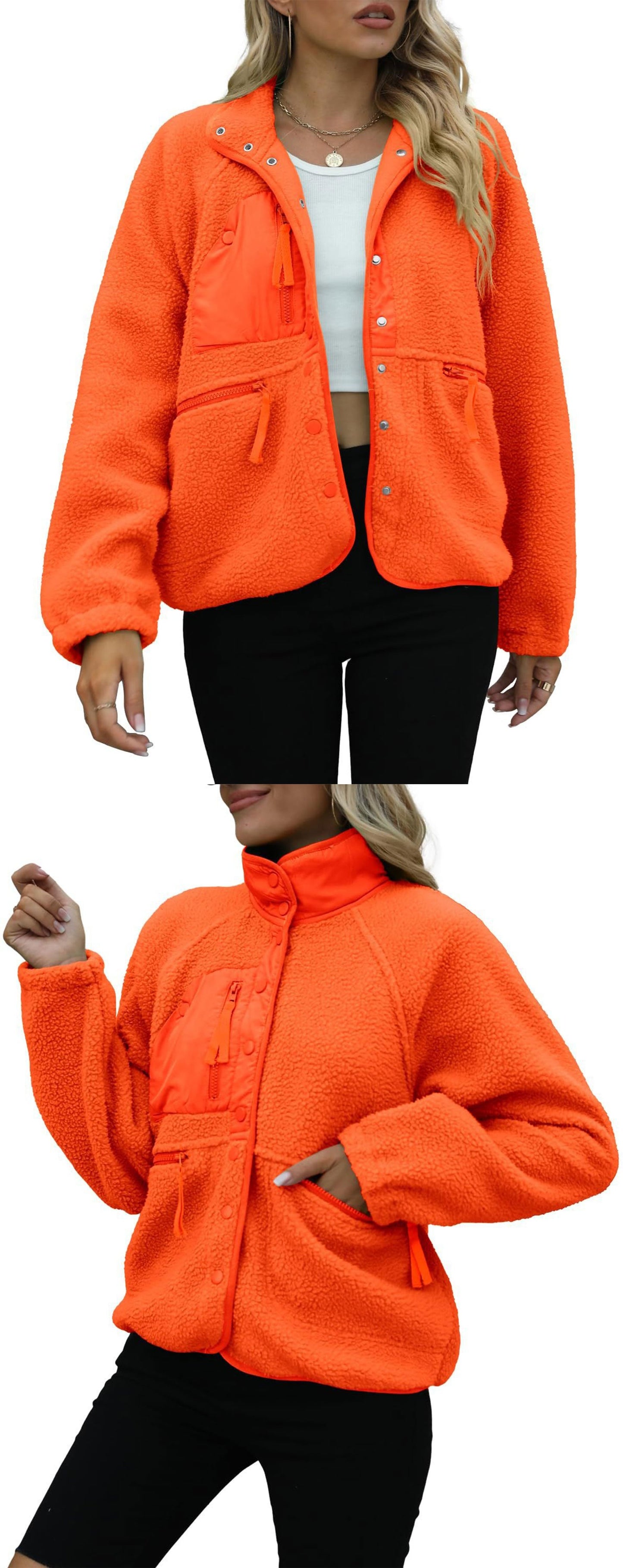 Autumn/Winter Women's Fleece Jacket – Casual Sport Sweatshirt Jacket