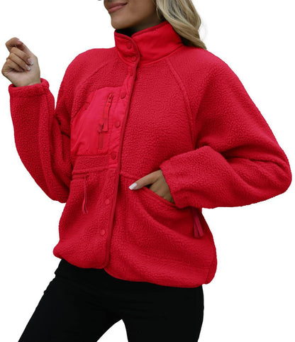 Autumn/Winter Women's Fleece Jacket – Casual Sport Sweatshirt Jacket