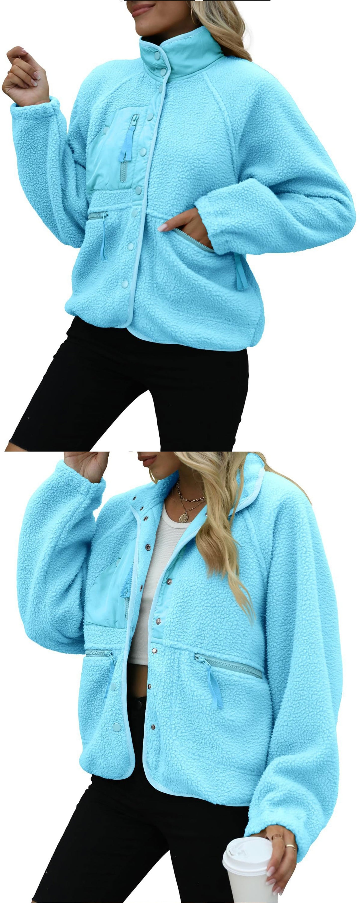 Autumn/Winter Women's Fleece Jacket – Casual Sport Sweatshirt Jacket