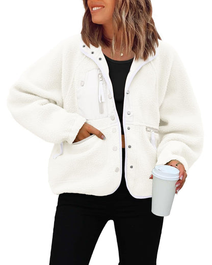 Autumn/Winter Women's Fleece Jacket – Casual Sport Sweatshirt Jacket