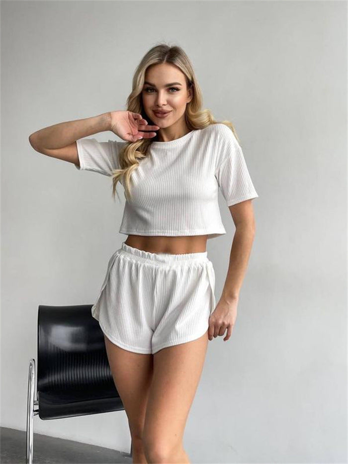 NZ-CO03012001 2025 New Summer Women's Clothing Loose Fashion Sports Two-piece Set