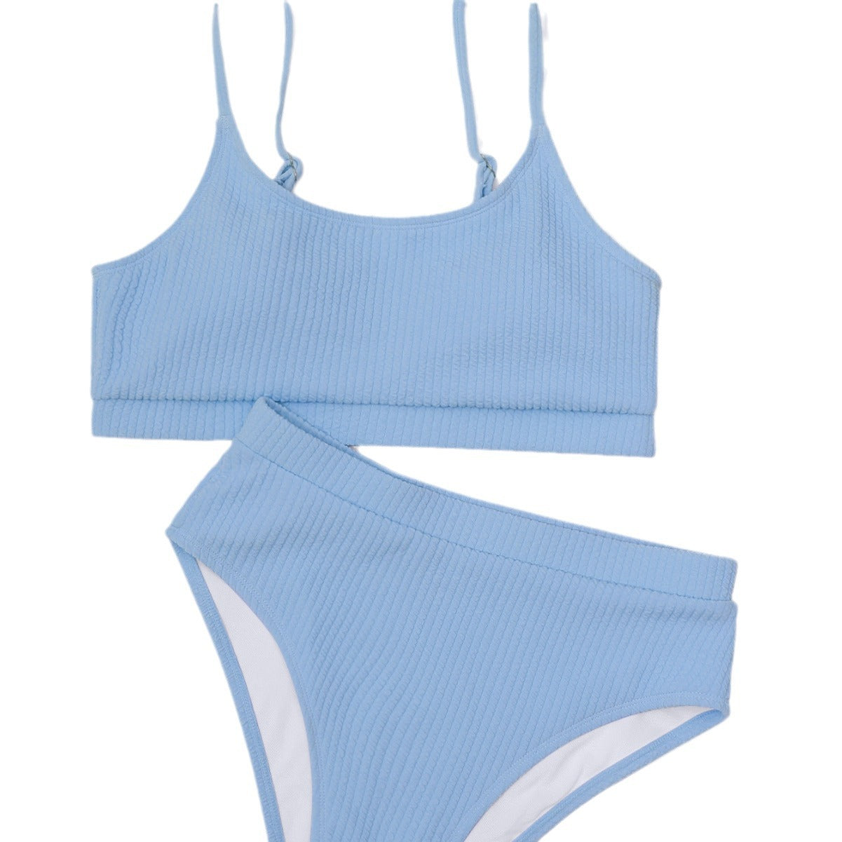 SW-BKI0303005 2024 new spiral pit strip U-shaped high waist bikini sexy swimsuit swimsuit women