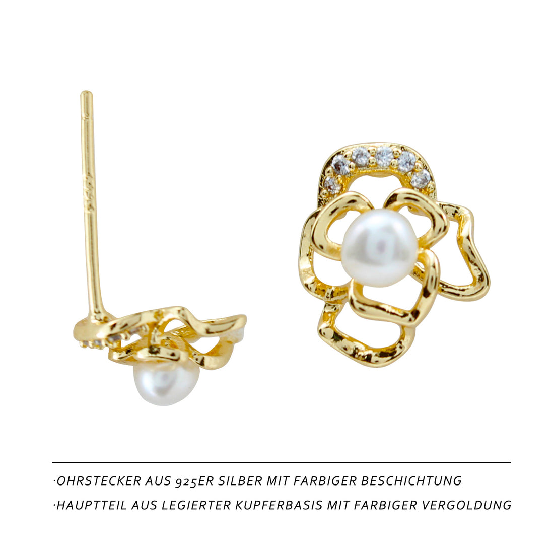 Blumen Perlen Ohrringe – Zartes Design für junge Frauen 🌼✨