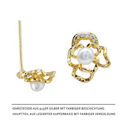 Blumen Perlen Ohrringe – Zartes Design für junge Frauen 🌼✨