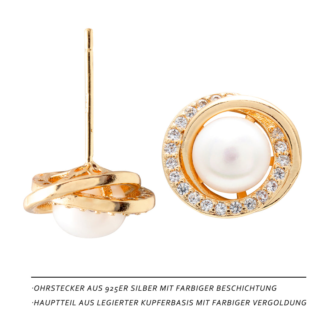 Galaxie-Perlen Ohrstecker – Sternenglanz für dein Outfit ✨🌌